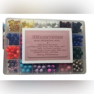Bead Organizer with Multi-Color Beads